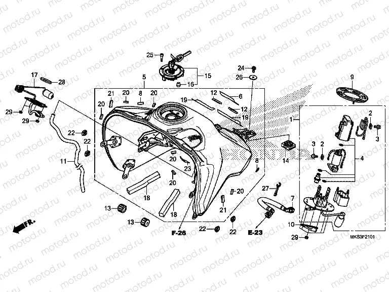 F-21-1 FUEL TANK & FUEL PUMP