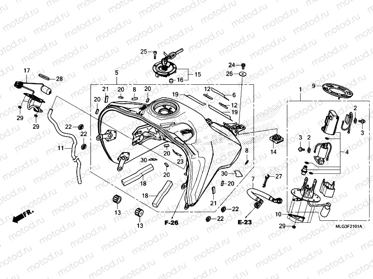 F-21-1 FUEL TANK & FUEL PUMP