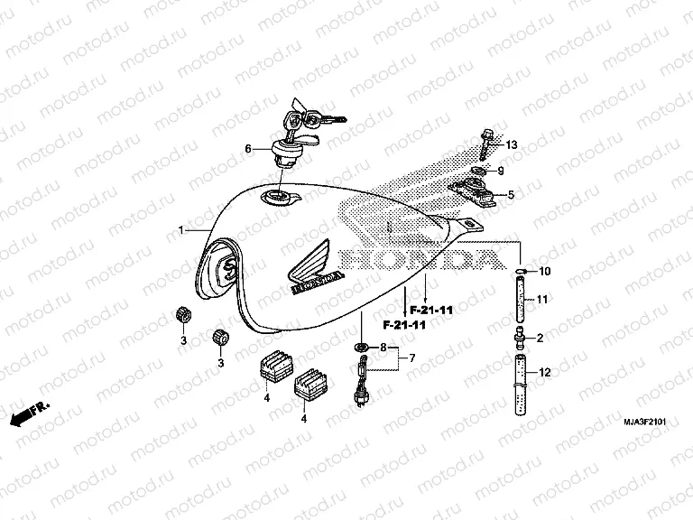 F-21-1 FUEL TANK (VT750S)