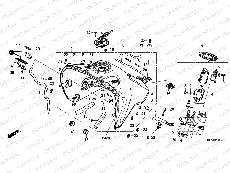 F-21-1 FUEL TANK/FUEL PUMP (2)