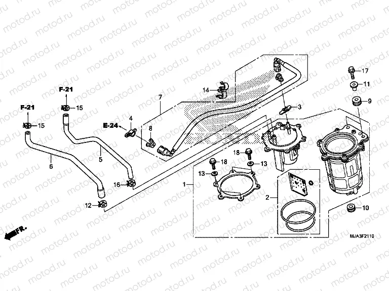 F-21-10 FUEL PUMP (VT750C / C2S / CA / CS)