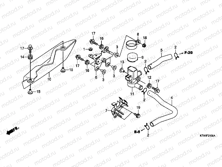 F-21 AIR CHARGER COMPRESSOR VALVE