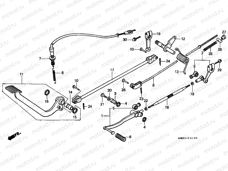 F-21 BRAKE PEDAL / PEDAL REPLACEMENT
