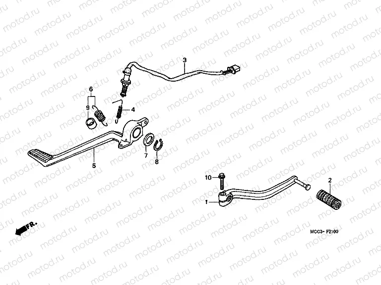 F-21 BRAKE PEDAL / PEDAL REPLACEMENT