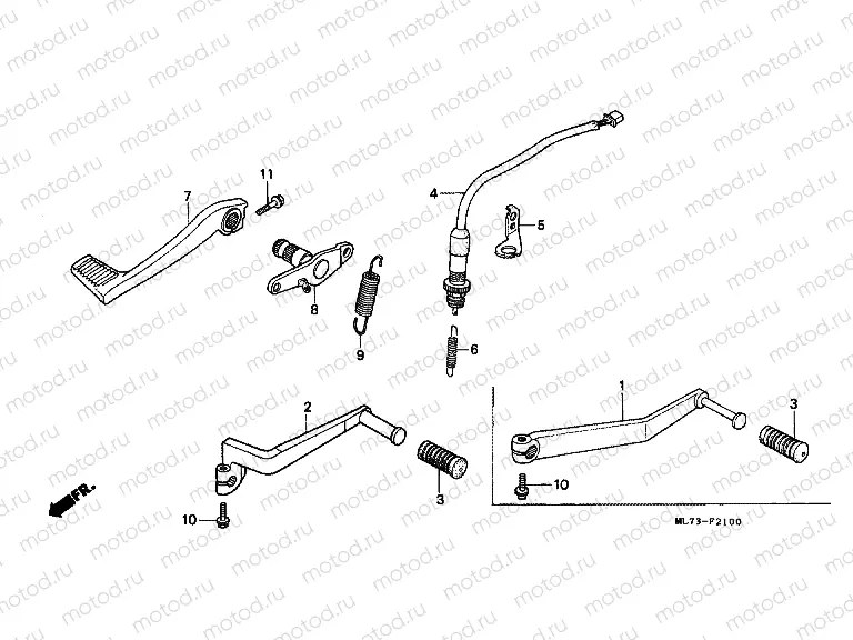 F-21 BRAKE PEDAL / PEDAL REPLACEMENT