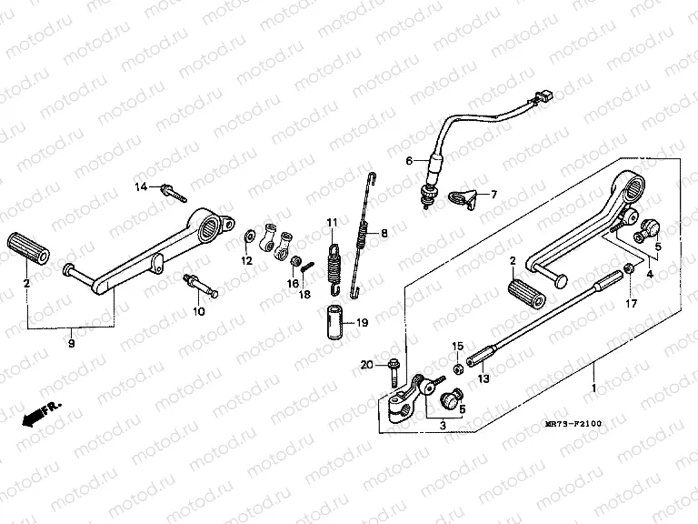 F-21 BRAKE PEDAL / PEDAL REPLACEMENT
