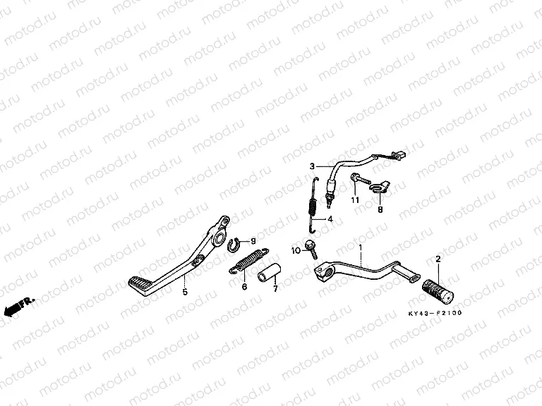 F-21 BRAKE PEDAL / PEDAL REPLACEMENT