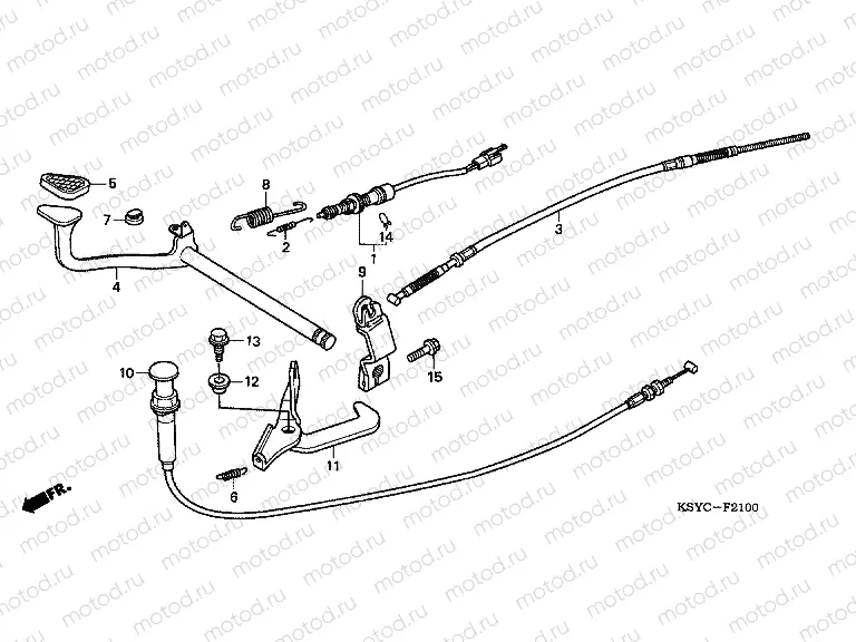 F-21 BRAKE PEDAL (SC1255,6,8)