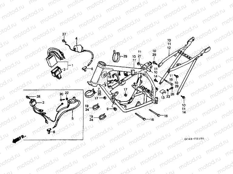 F-21 FRAME / IGNITION COIL
