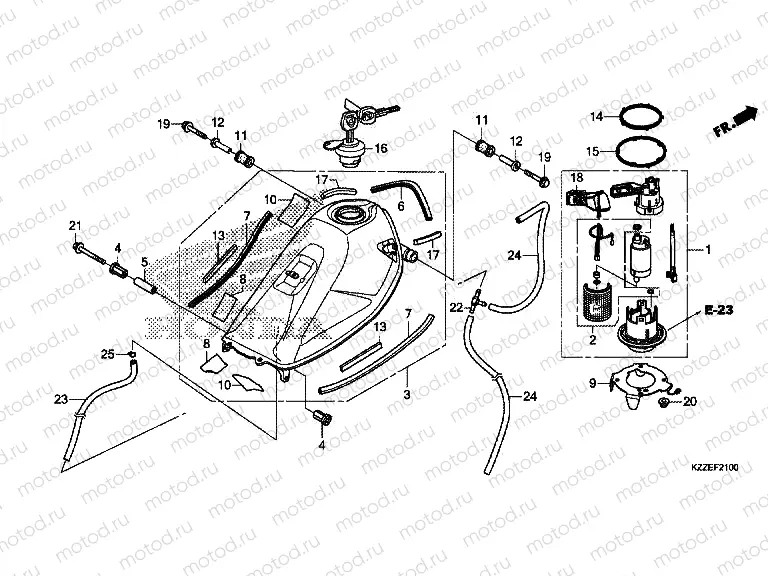 F-21 FUEL TANK (CRF250L / LA)