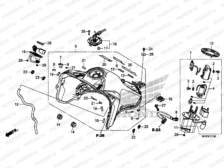 F-21 FUEL TANK & FUEL PUMP