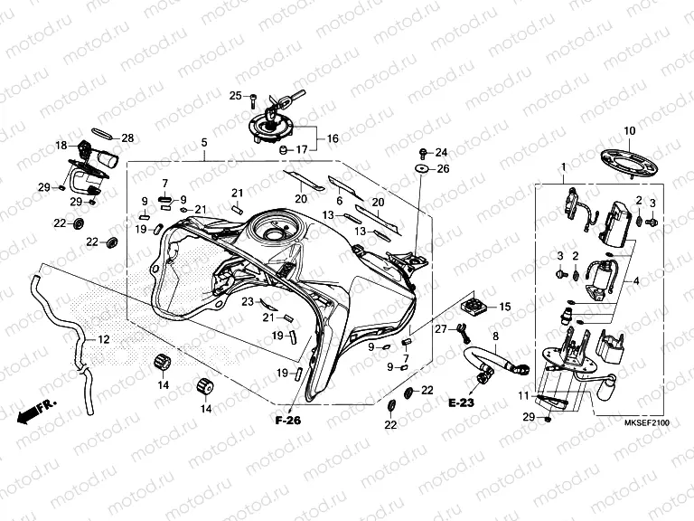 F-21 FUEL TANK & FUEL PUMP