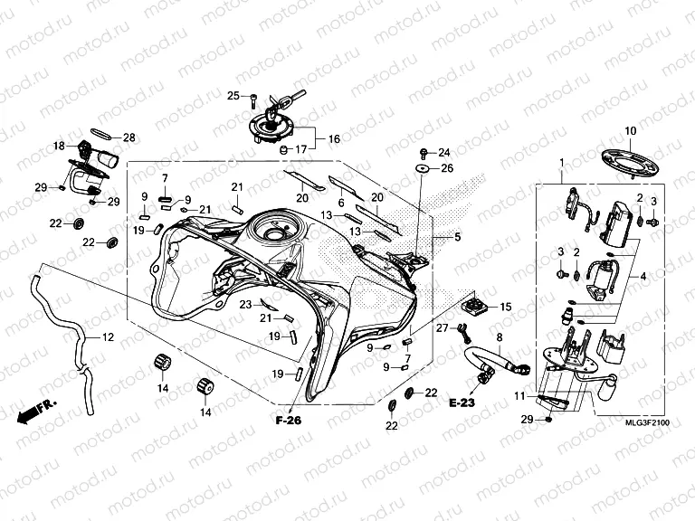 F-21 FUEL TANK & FUEL PUMP
