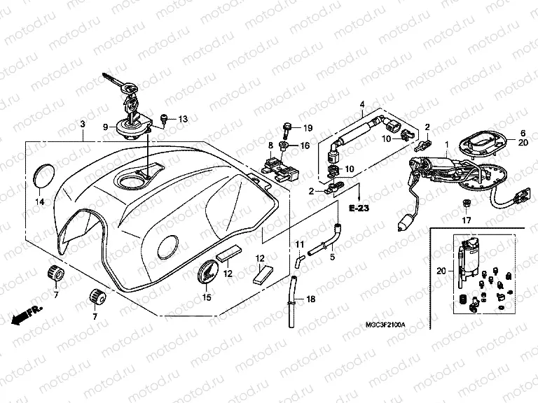 F-21 FUEL TANK / FUEL PUMP