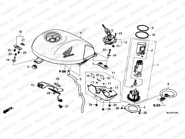 F-21 FUEL TANK & FUEL PUMP