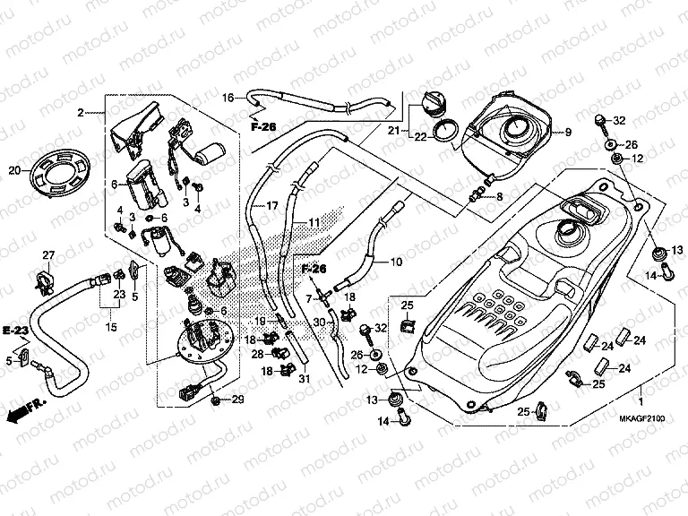 F-21 FUEL TANK / FUEL PUMP