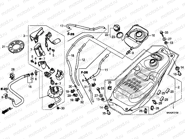 F-21 FUEL TANK / FUEL PUMP