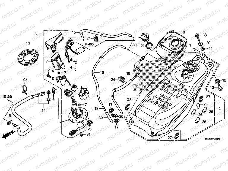 F-21 FUEL TANK / FUEL PUMP