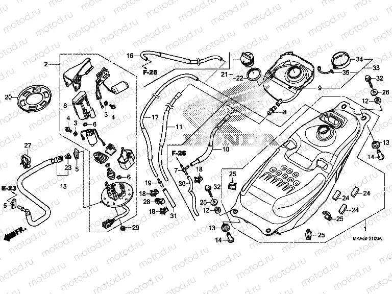 F-21 FUEL TANK / FUEL PUMP