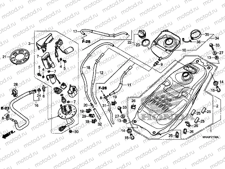 F-21 FUEL TANK / FUEL PUMP