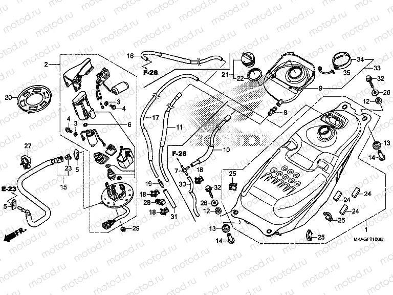 F-21 FUEL TANK / FUEL PUMP