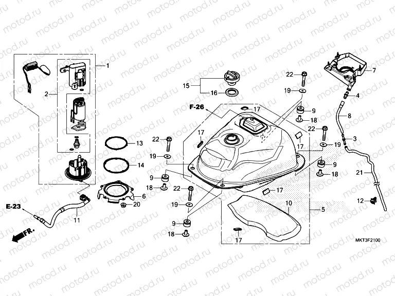 F-21 FUEL TANK & FUEL PUMP