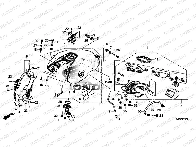 F-21 FUEL TANK & FUEL PUMP