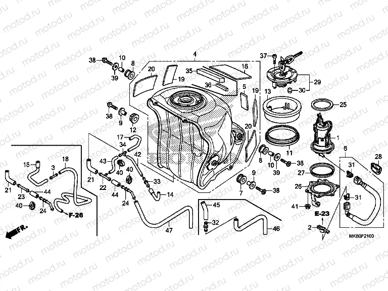F-21 FUEL TANK / FUEL PUMP