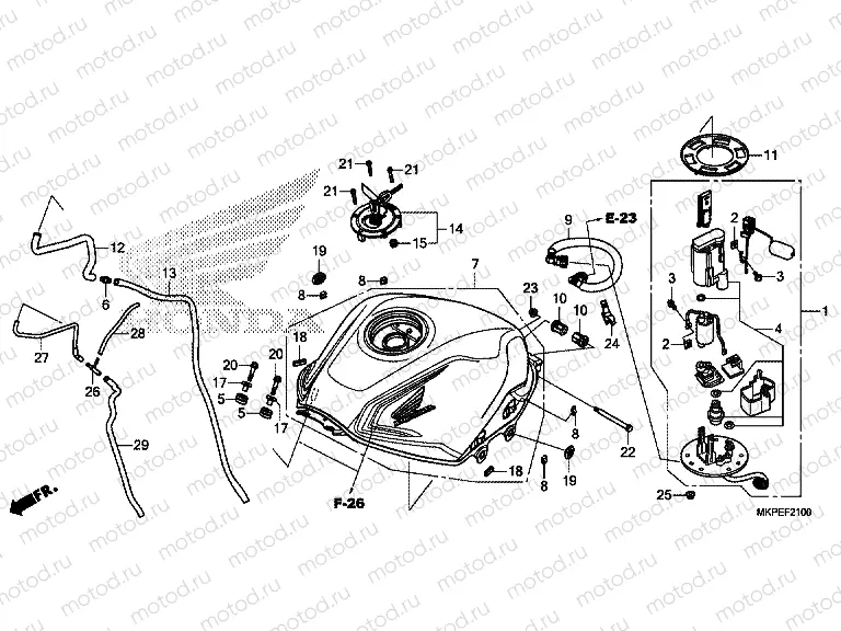 F-21 FUEL TANK & FUEL PUMP