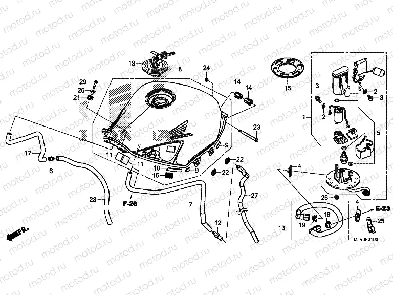 F-21 FUEL TANK / FUEL PUMP