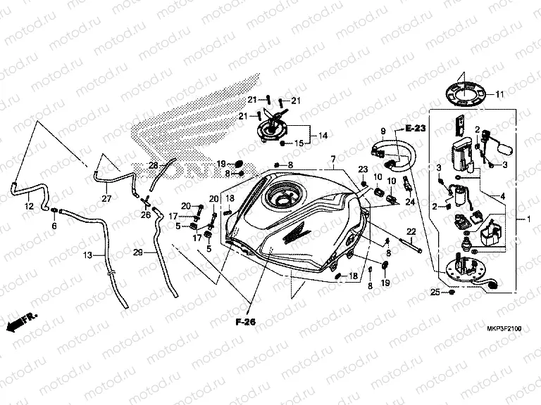F-21 FUEL TANK / FUEL PUMP