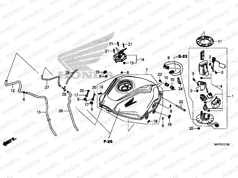 F-21 FUEL TANK & FUEL PUMP