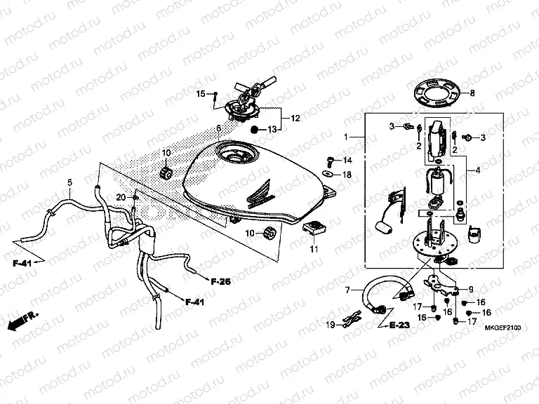F-21 FUEL TANK & FUEL PUMP
