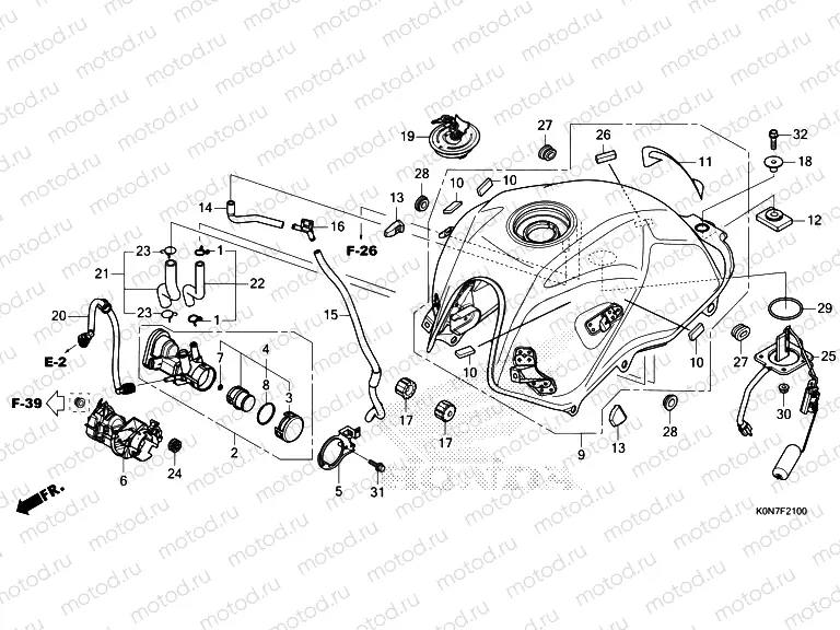 F-21 FUEL TANK & FUEL PUMP