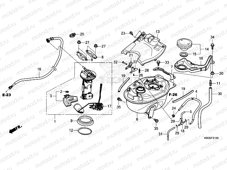 F-21 FUEL TANK & FUEL PUMP