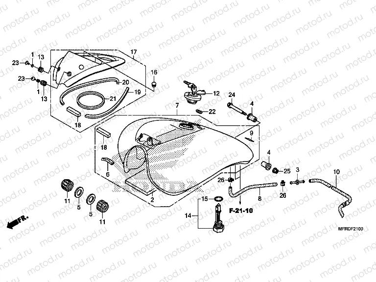 F-21 FUEL TANK (VT1300CR)