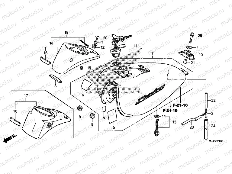 F-21 FUEL TANK (VT750C / C2S / CA / CS)