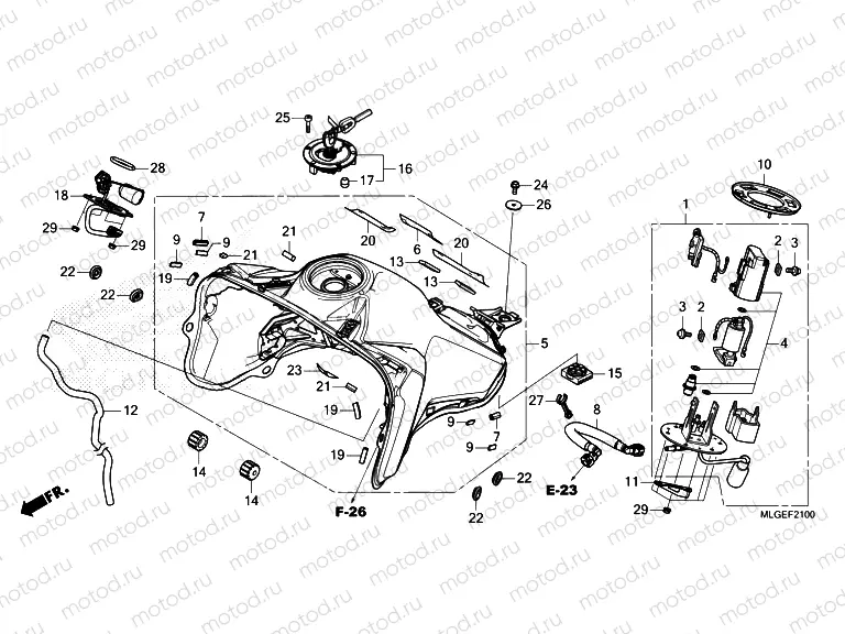 F-21 FUEL TANK/FUEL PUMP (1)