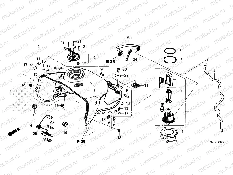 F-21 FUEL TANK/FUEL PUMP