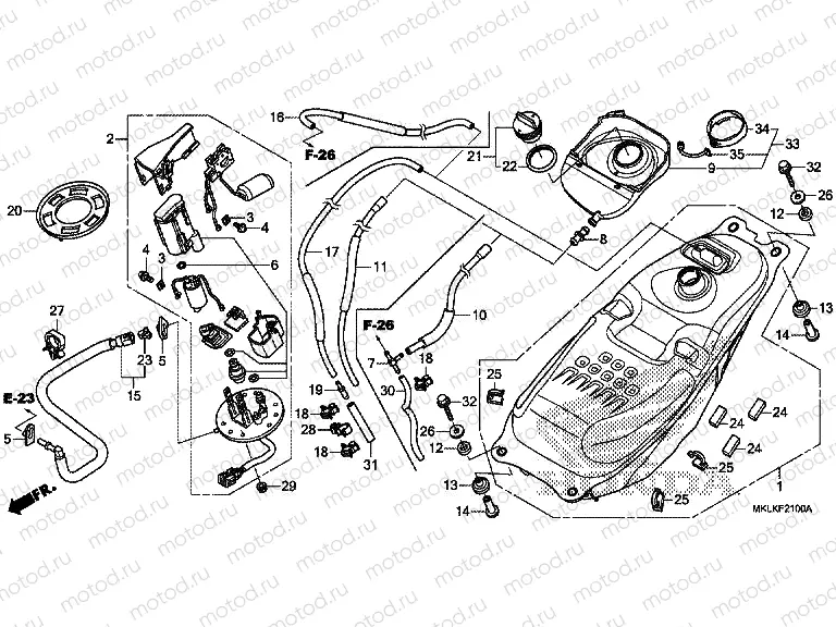 F-21 FUEL TANK/FUEL PUMP