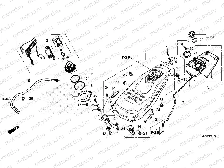 F-21 FUEL TANK/FUEL PUMP