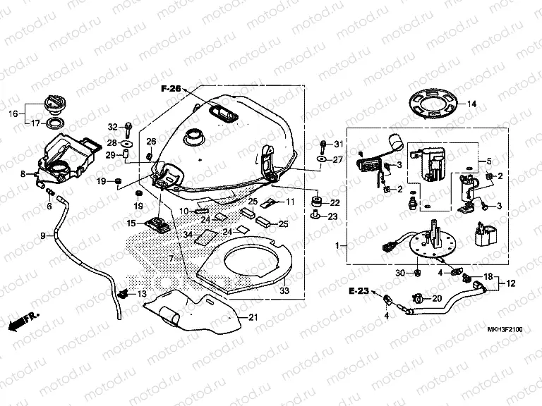F-21 FUEL TANK/FUEL PUMP
