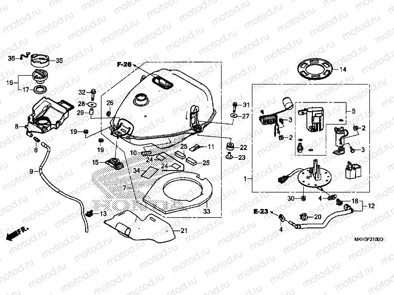 F-21 FUEL TANK/FUEL PUMP