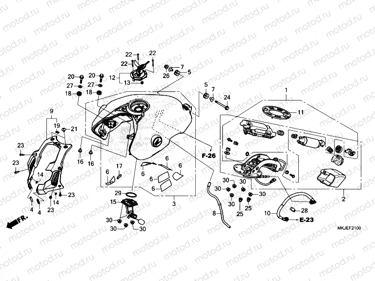 F-21 FUEL TANK/FUEL PUMP