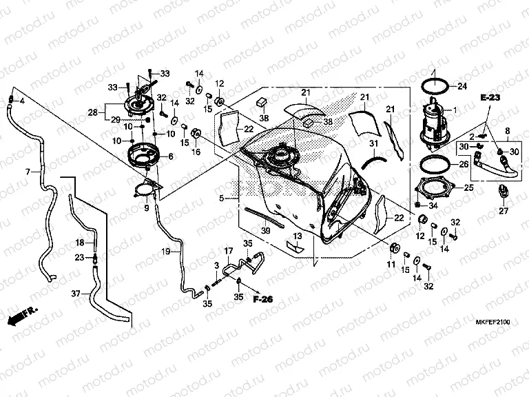 F-21 FUEL TANK/FUEL PUMP