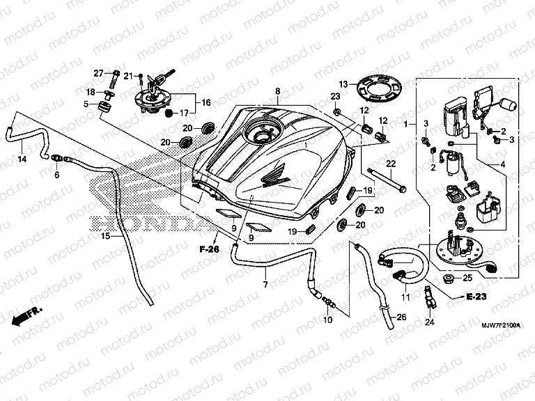 F-21 FUEL TANK/FUEL PUMP