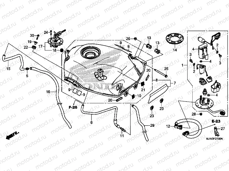 F-21 FUEL TANK/FUEL PUMP