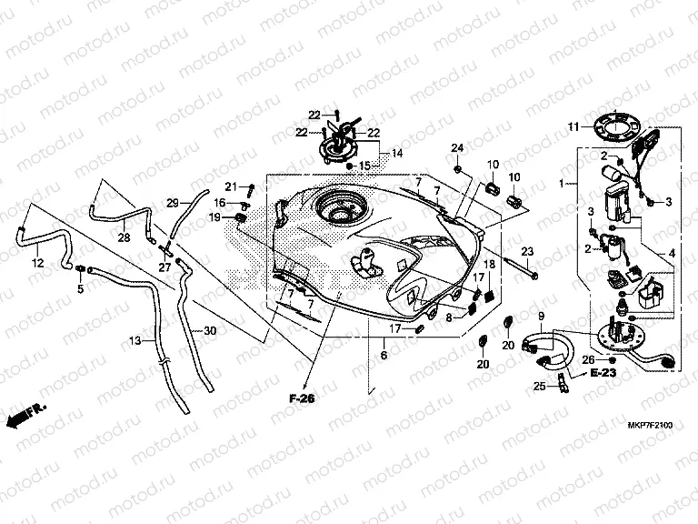 F-21 FUEL TANK/FUEL PUMP