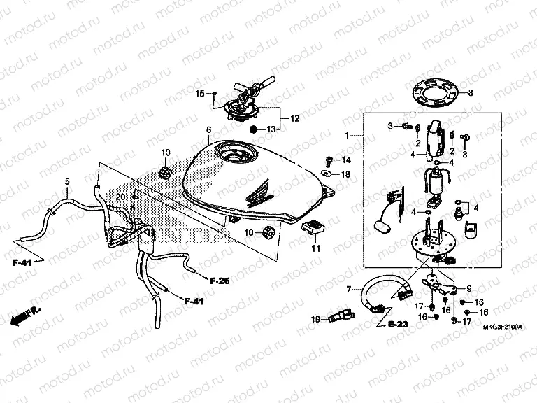F-21 FUEL TANK/FUEL PUMP