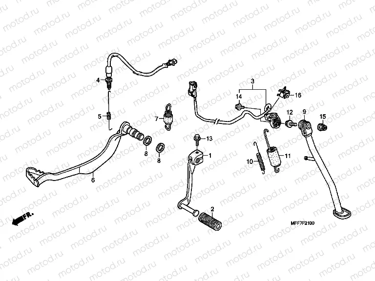 F-21 PEDAL / SIDE SHELF